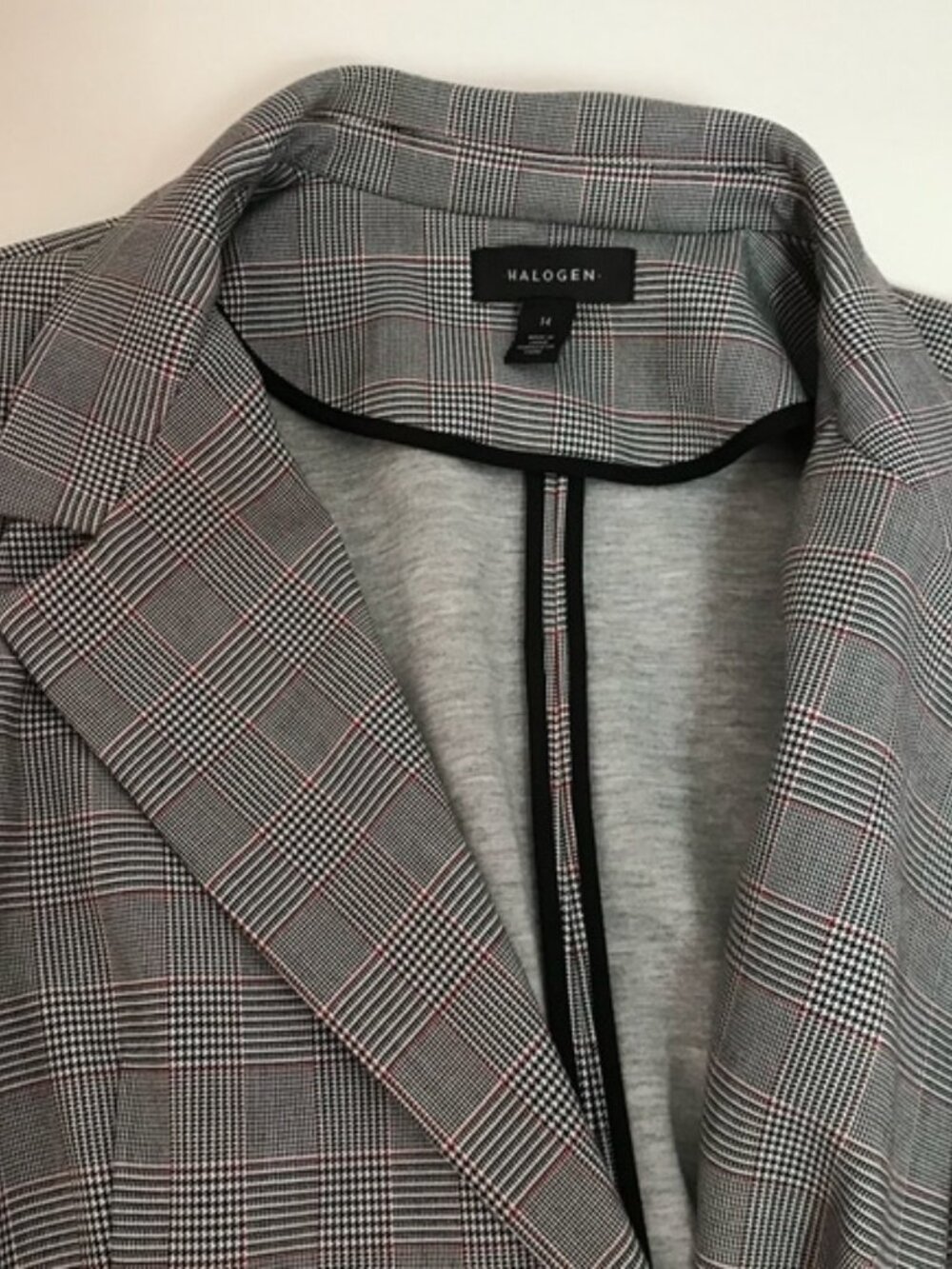 Halogen Structured Plaid Coat - Picture 5 of 7